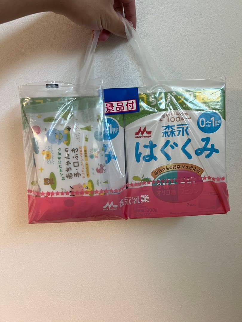 森永 はぐくみ 0-1歳用 粉ミルクつめかえ　800g 8個　景品付き 森永 はぐくみ 大缶 ( 800g )/ 粉ミルク 新生児 0歳〜1歳頃 スプーン付