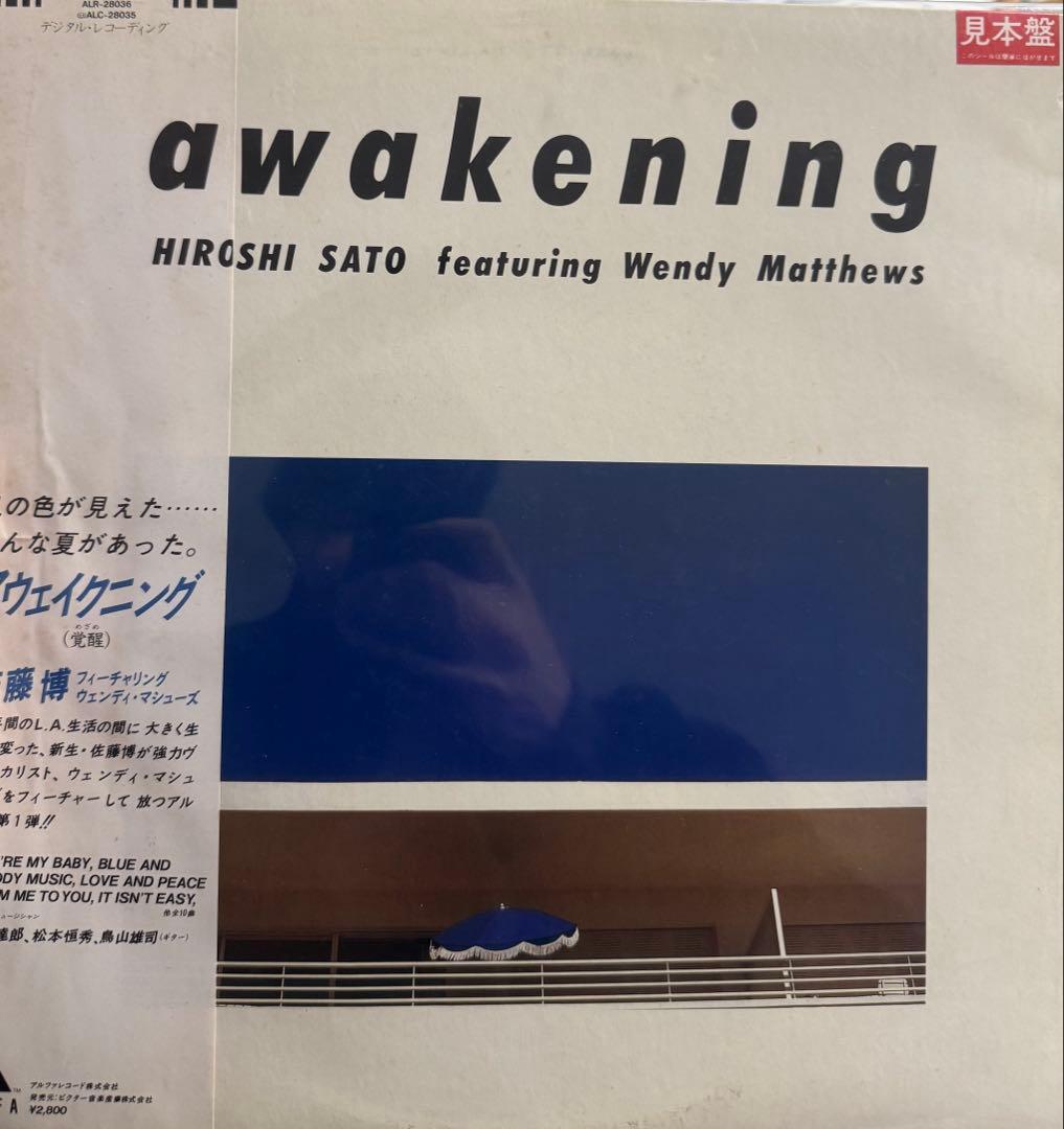 盤美品　佐藤博　見本盤　アウェイクニング　 awakening LP 佐藤 博（Hiroshi Sato） - Awakening | NEWTONE RECORDS