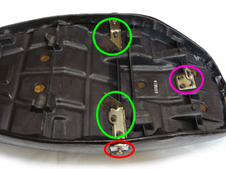 ゼファー400シート金具 Yahoo!オークション - ゼファー400 シート 金具 C1〜C7